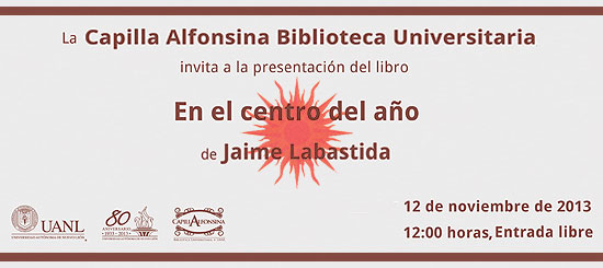 Presentación del libro En el centro del año de Jaime Labastida