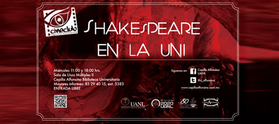 Ciclo de cine “Shakespeare en la Uni”