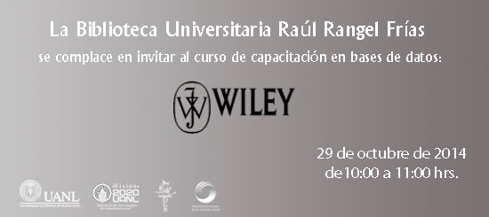 Capacitación en bases de datos: WILEY collection 2014